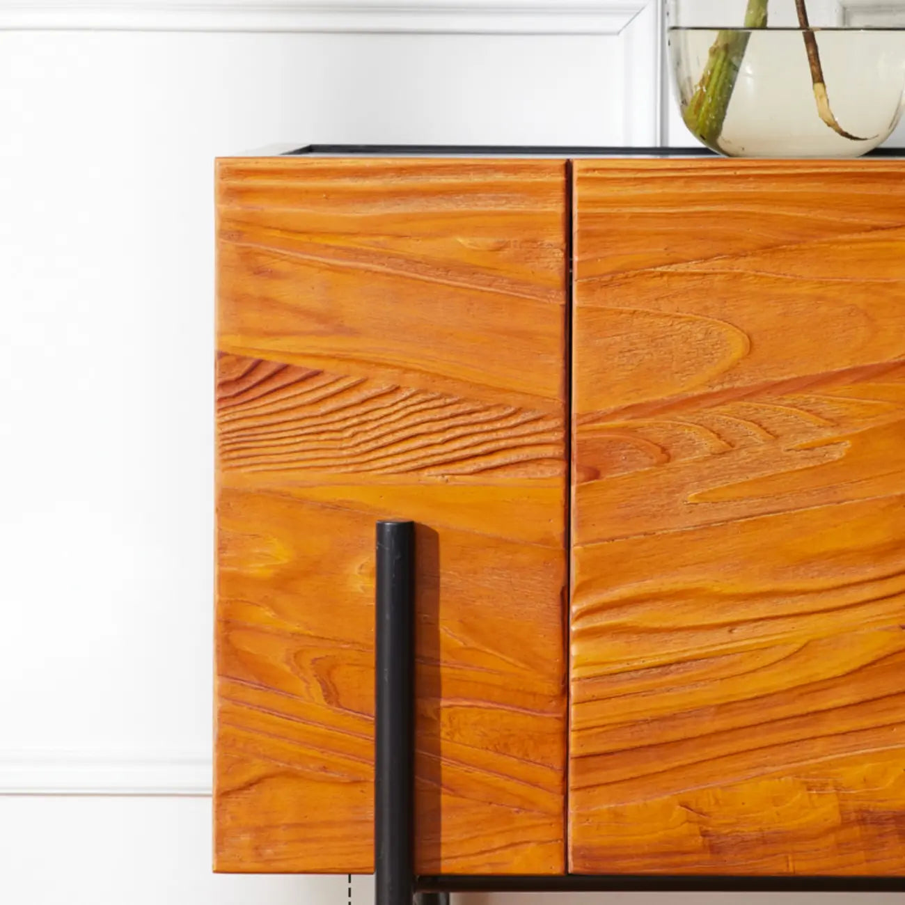 Meuble d'appoint marron autoportant de 72 pouces pour la décoration du salon