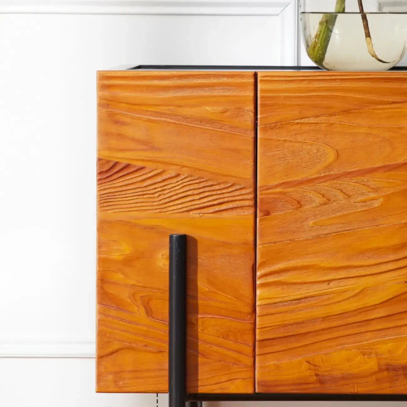 Meuble d'appoint marron autoportant de 72 pouces pour la décoration du salon