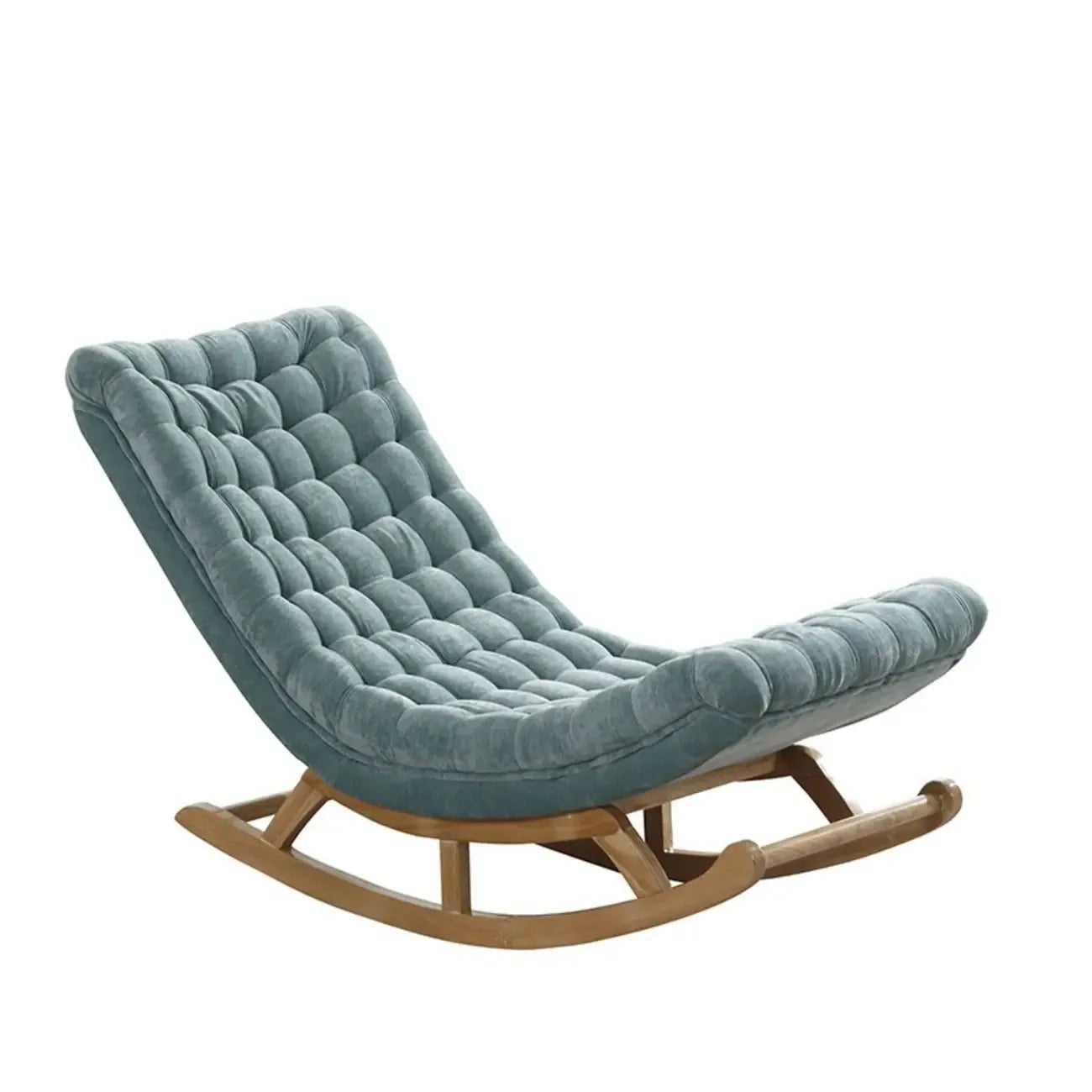 Fauteuil à bascule ergonomique moderne rembourré avec repose-pieds