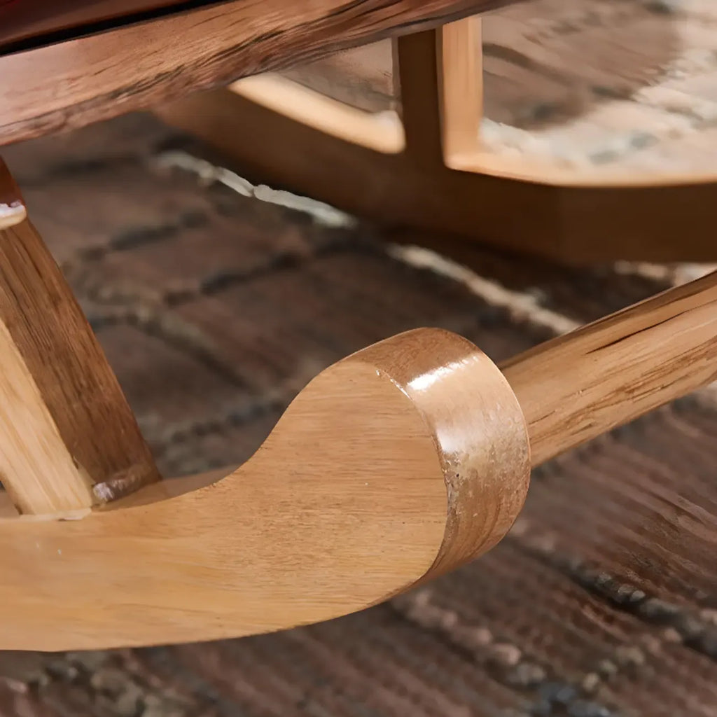 Fauteuil à bascule ergonomique moderne rembourré avec repose-pieds