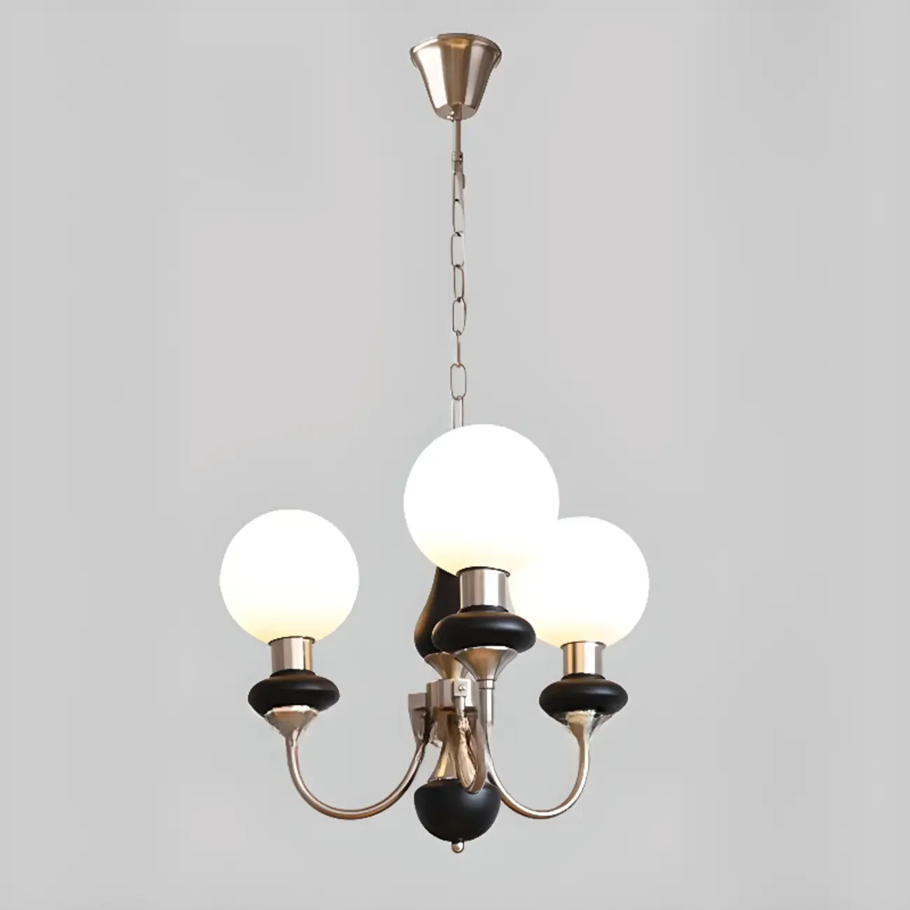 Lustre moderne réglable à globe vert