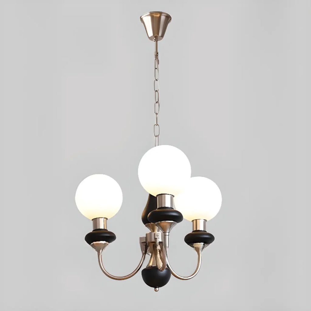 Lustre moderne réglable à globe vert