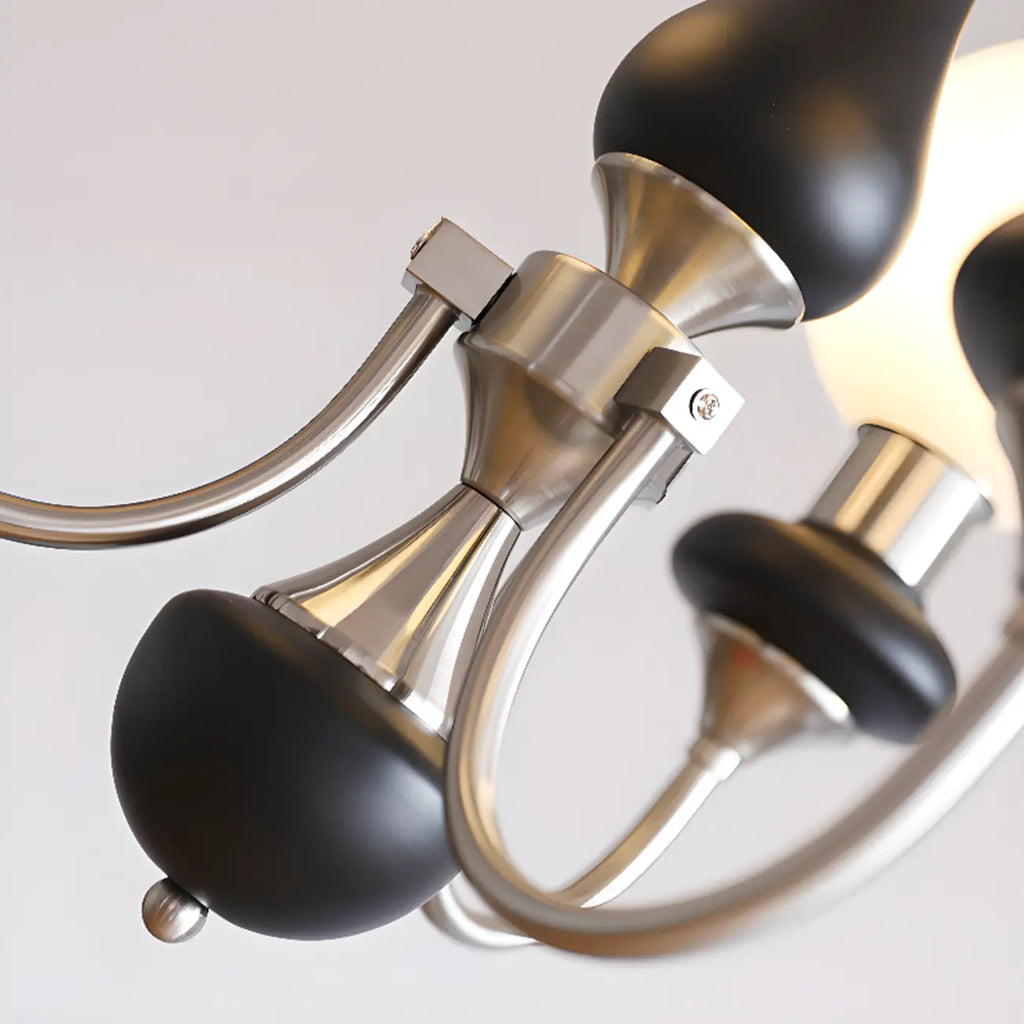 Lustre moderne réglable à globe vert