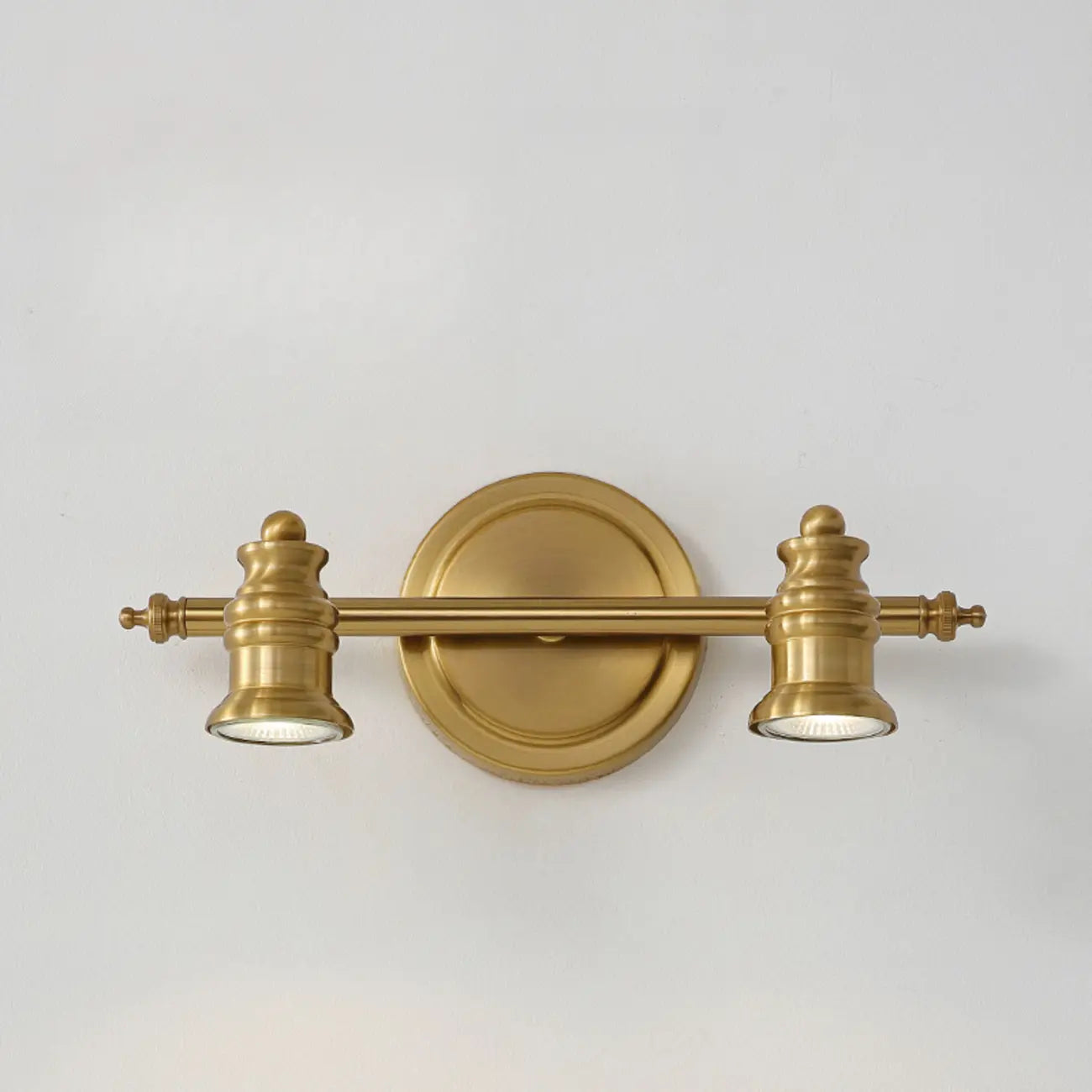 Miroir de salle de bain industriel lumineux de style géométrique