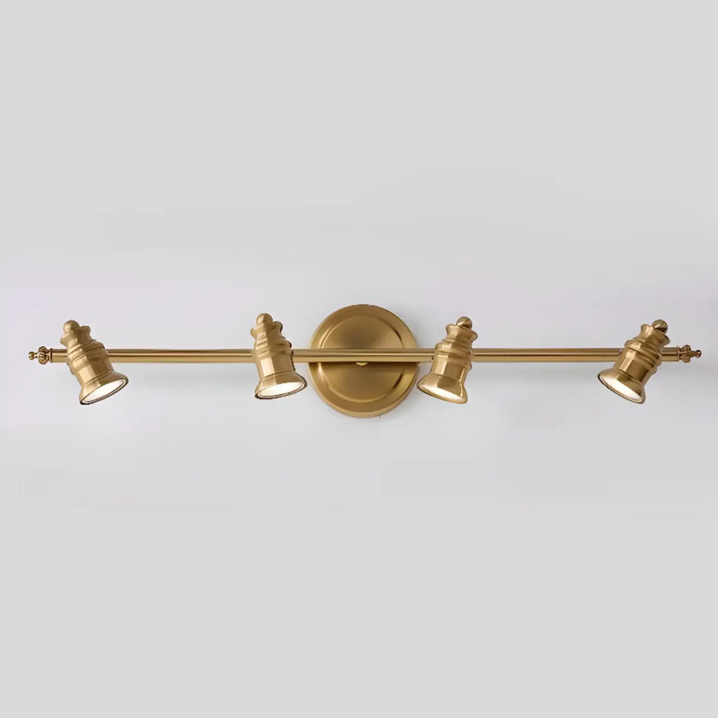 Miroir de salle de bain industriel lumineux de style géométrique