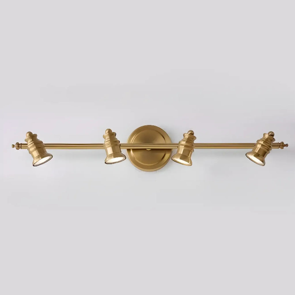 Miroir de salle de bain industriel lumineux de style géométrique