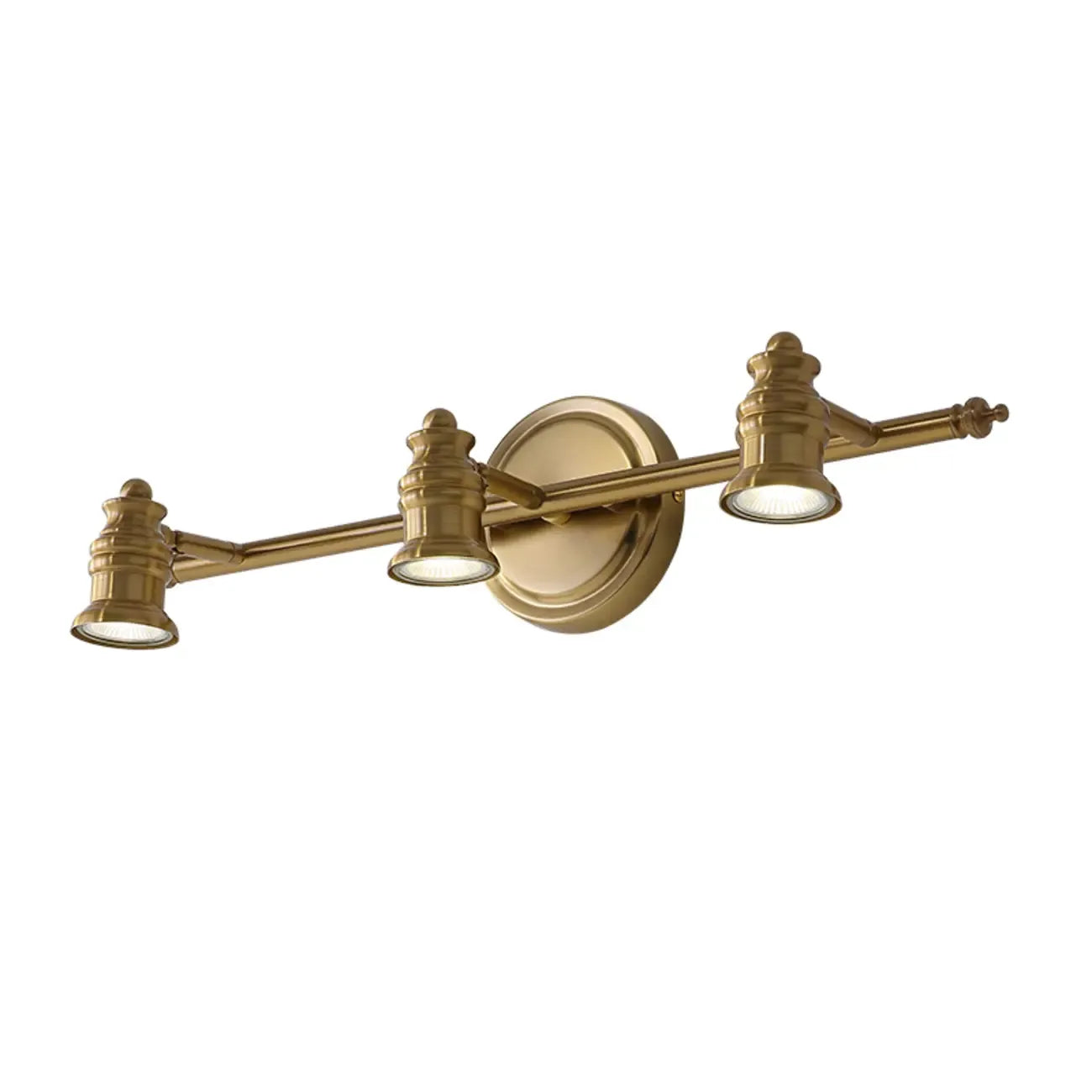 Miroir de salle de bain industriel lumineux de style géométrique