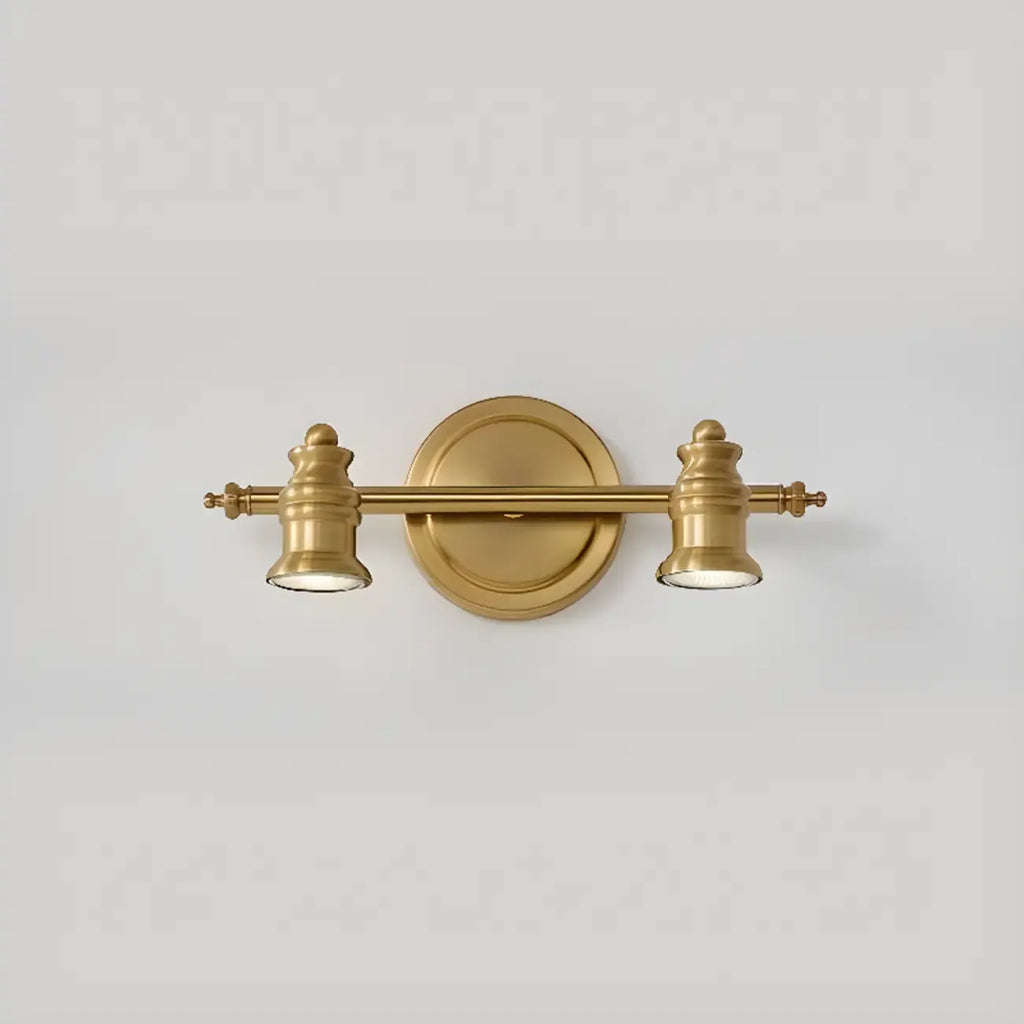 Miroir de salle de bain industriel lumineux de style géométrique