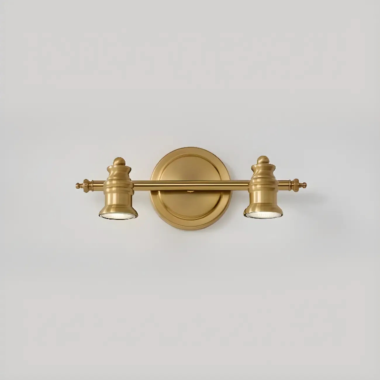 Miroir de salle de bain industriel lumineux de style géométrique