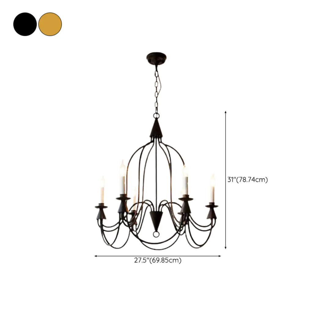 Lustre vintage en métal courbé à hauteur réglable