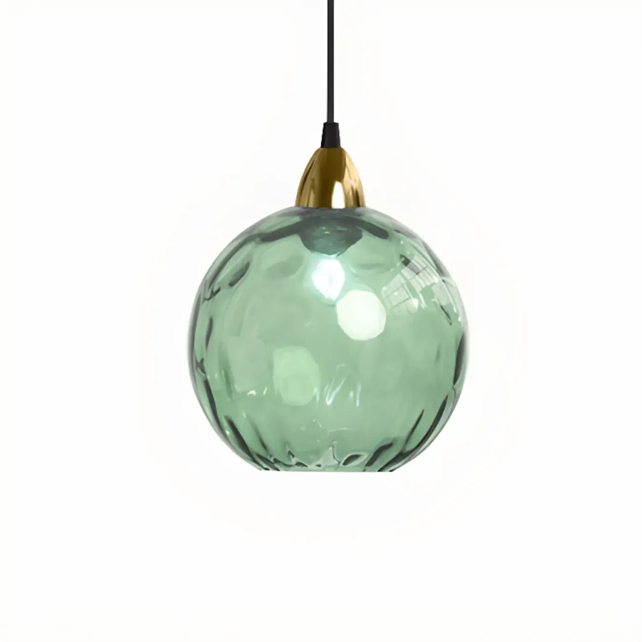 Suspension globe en vitrail artistique pour salle à manger