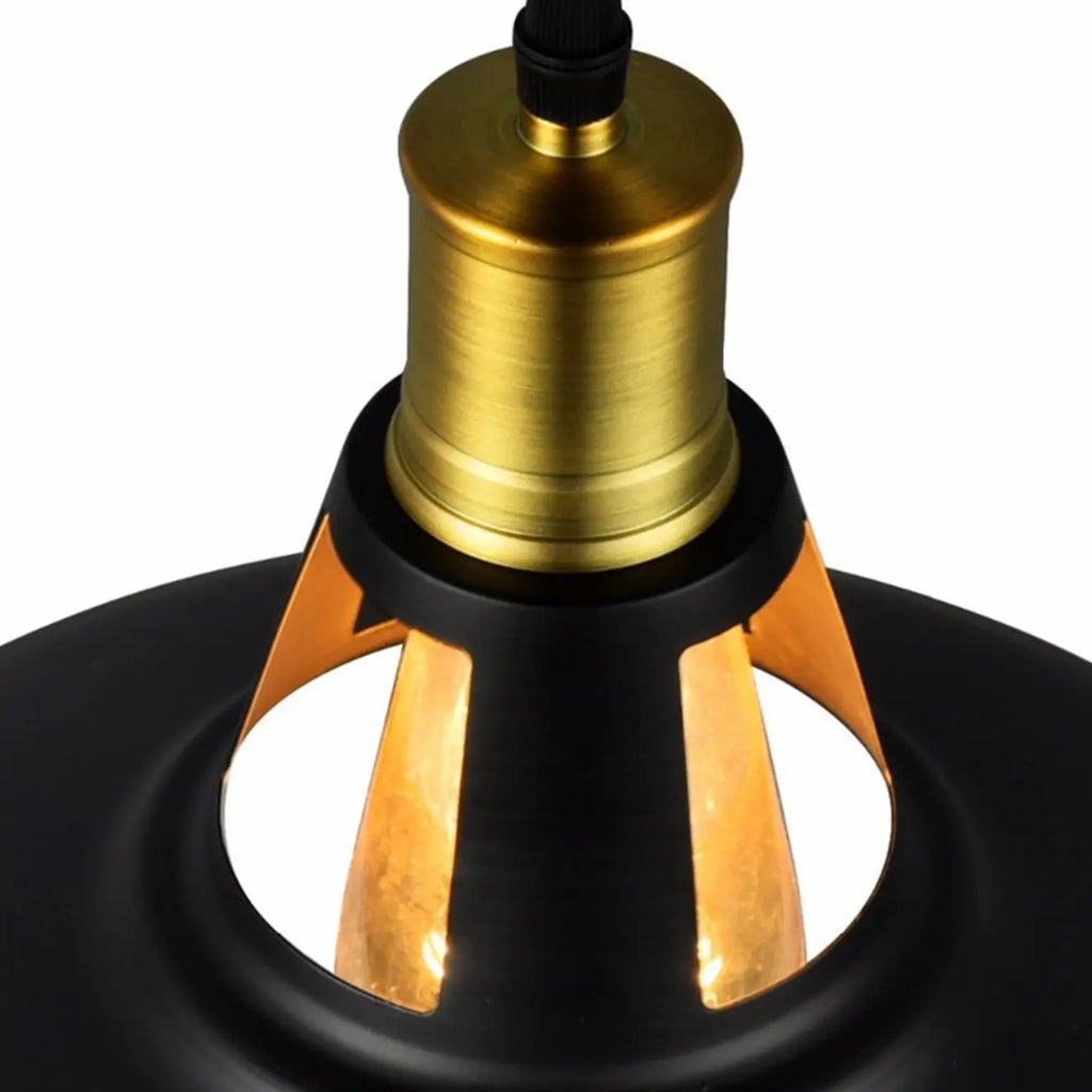 Suspension industrielle en fer blanc dôme pour salon