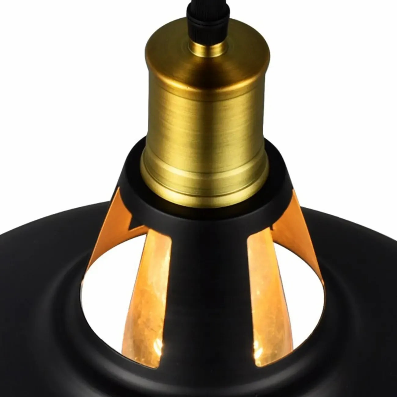 Suspension industrielle en fer blanc dôme pour salon