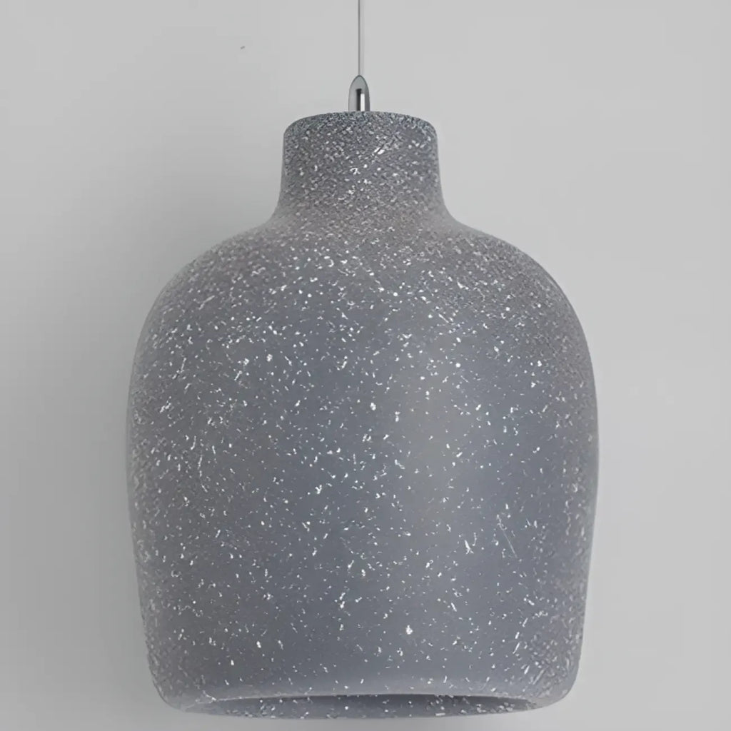 Suspension demi-ovale dégradée noire nordique pour restaurant