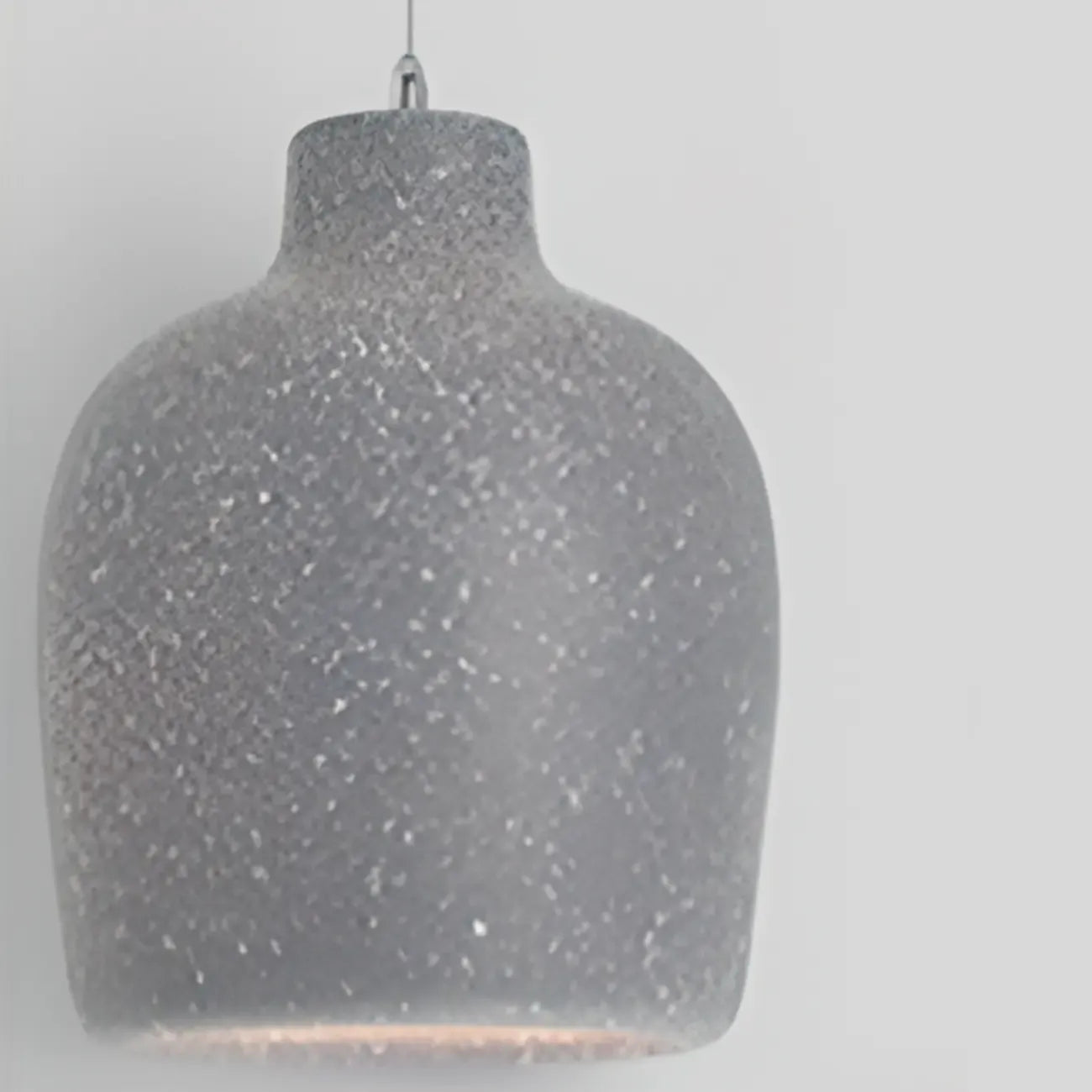 Suspension demi-ovale dégradée noire nordique pour restaurant