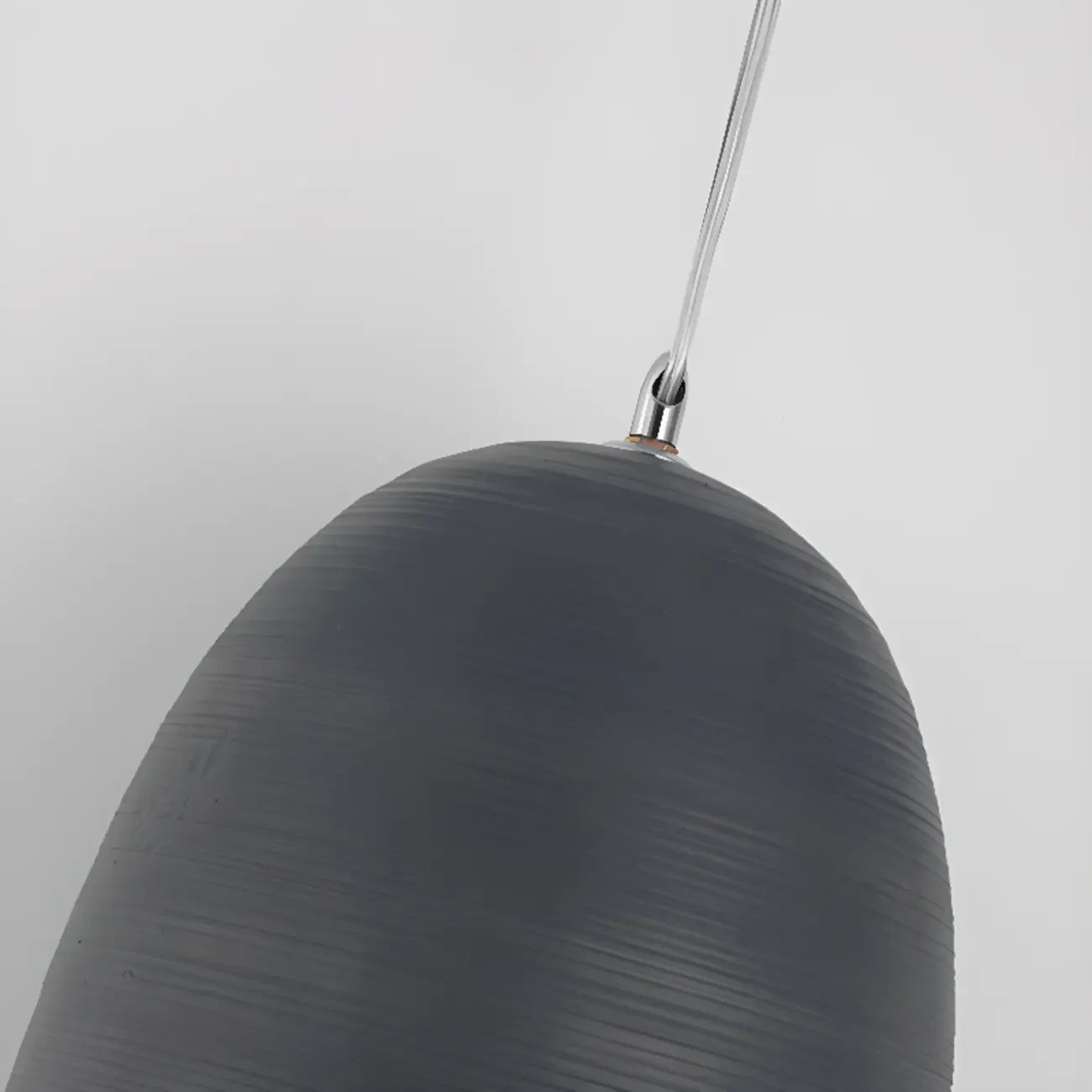 Suspension demi-ovale dégradée noire nordique pour restaurant