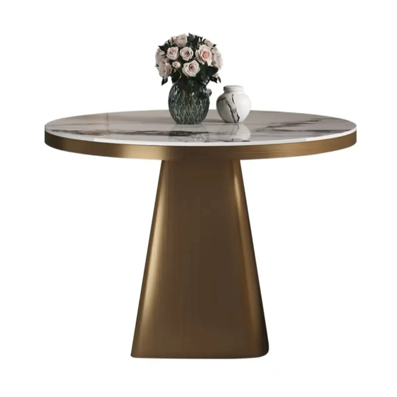 Table d'appoint carrée en marbre noir pour salon