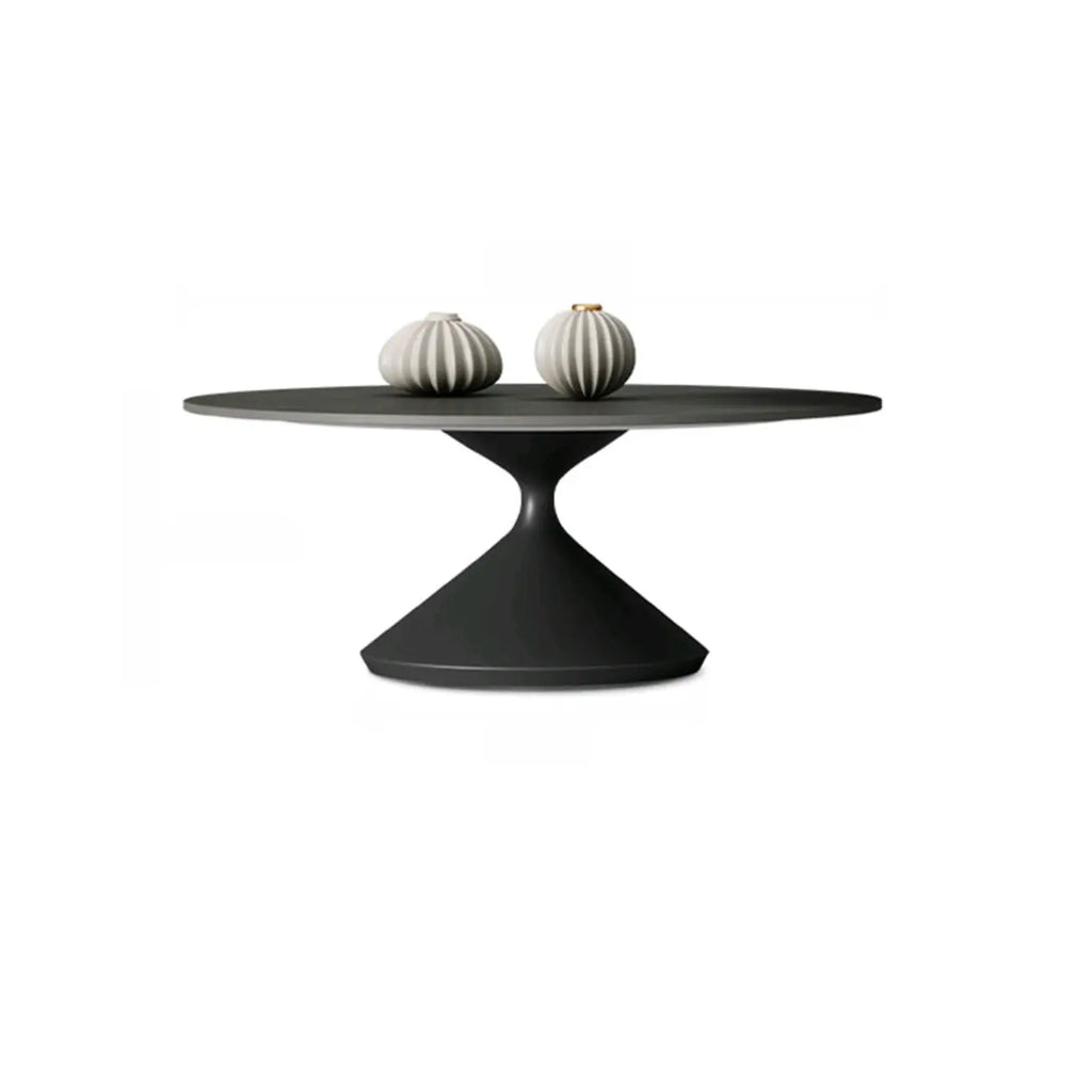 Table basse gigogne ronde blanche au style moderne et épuré