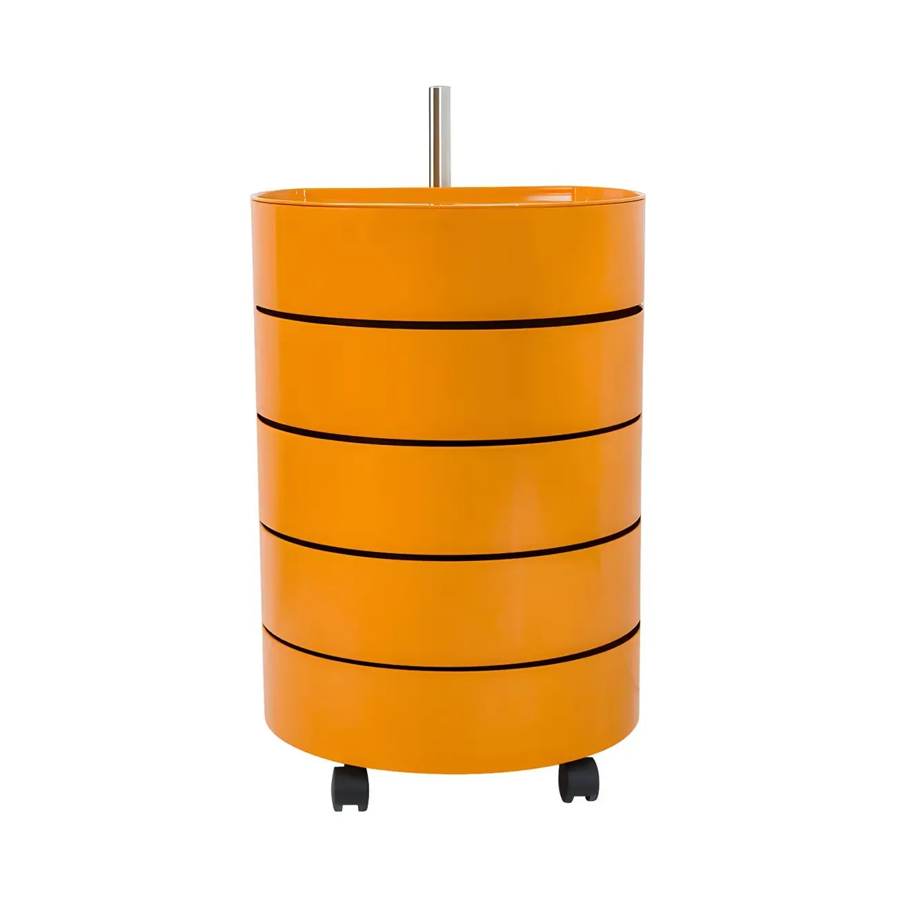 Table de chevet pivotante blanc cassé simple avec tiroirs de rangement