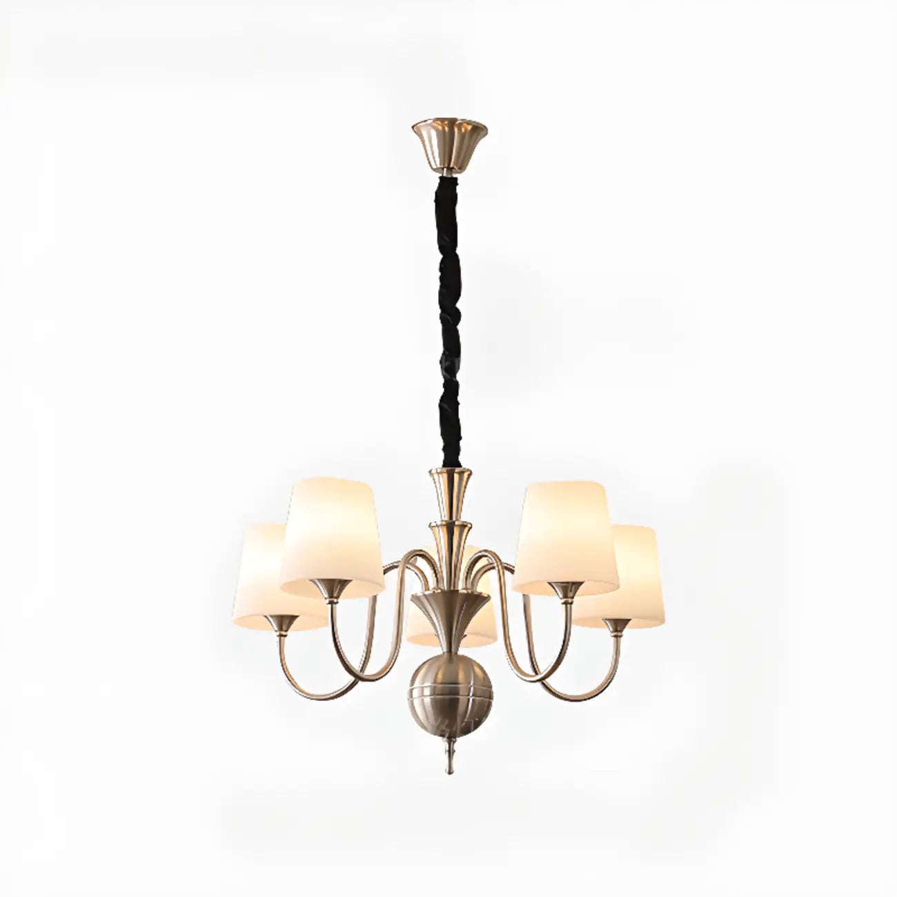 Lustre LED vintage traditionnel en métal pour salle à manger