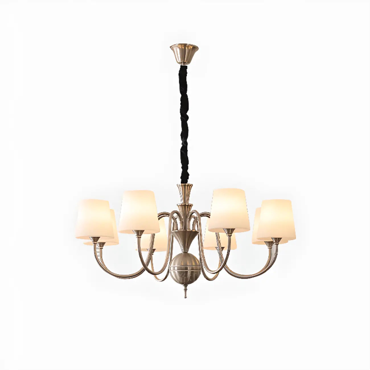 Lustre LED vintage traditionnel en métal pour salle à manger