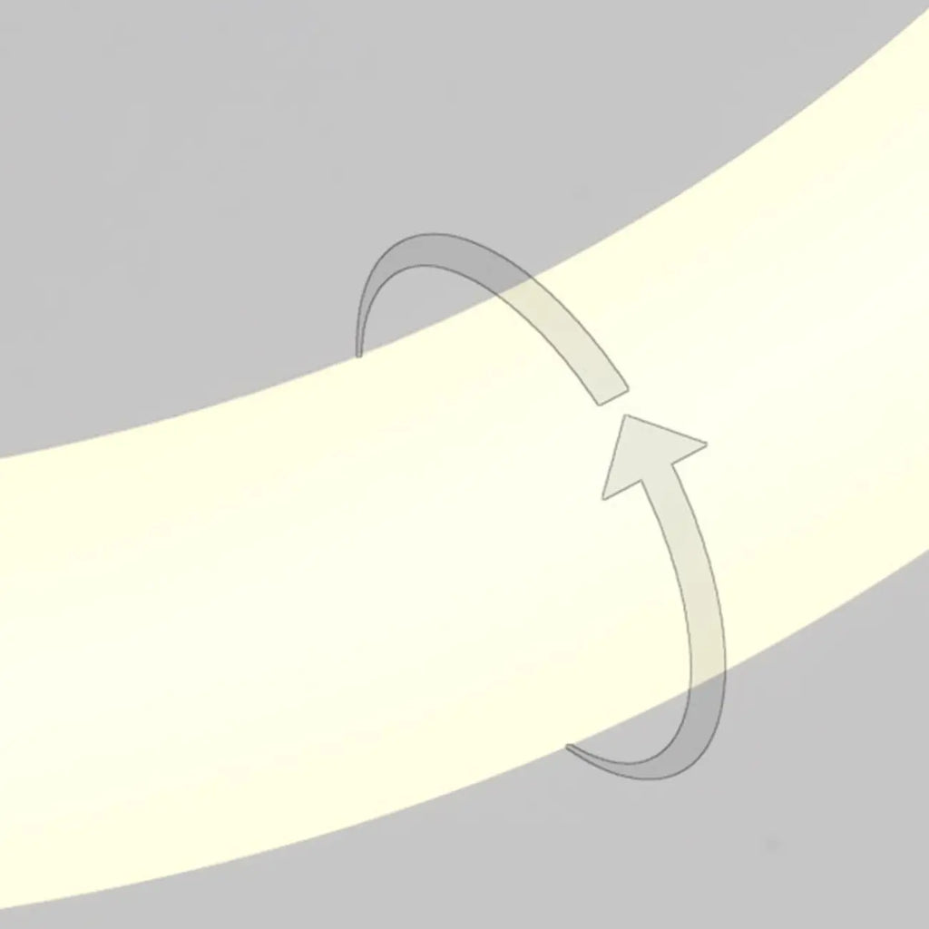 Suspension LED dorée personnalisable pour escalier