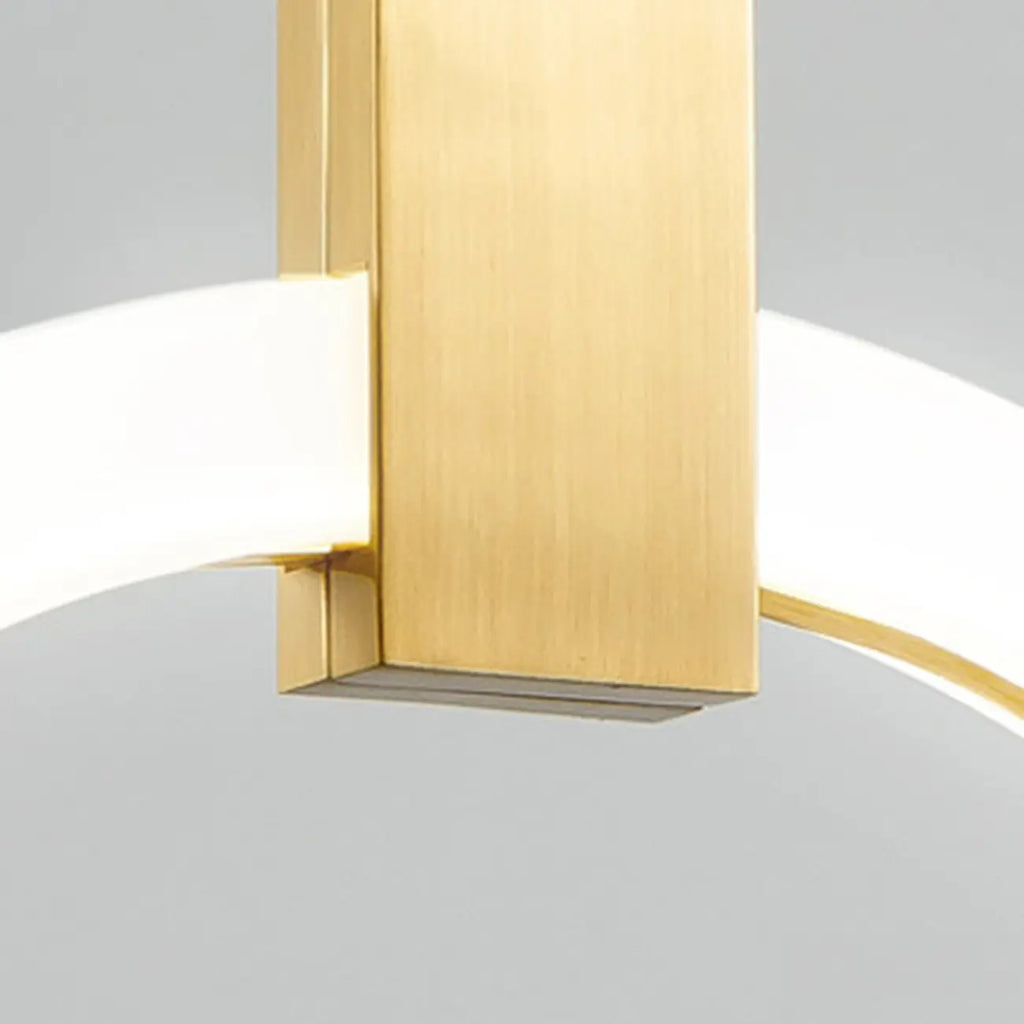 Suspension LED dorée personnalisable pour escalier