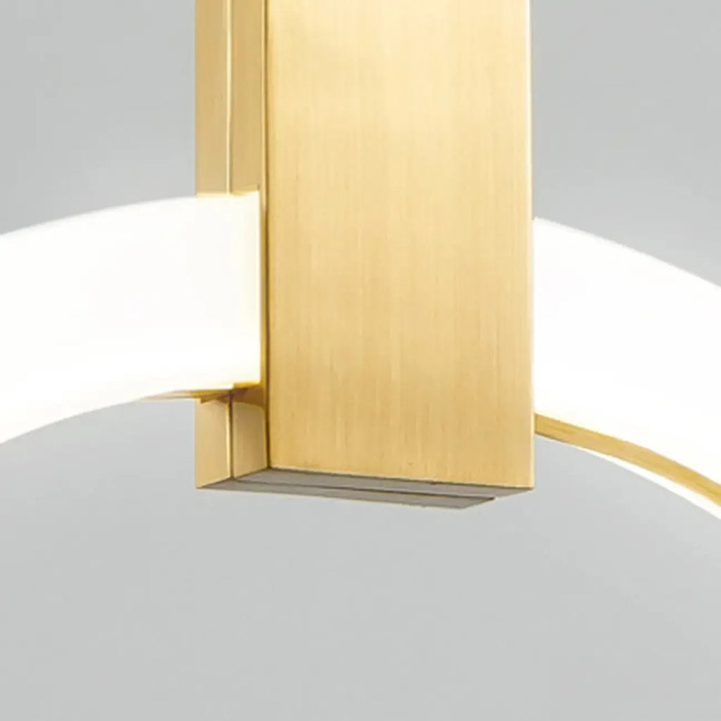Suspension LED dorée personnalisable pour escalier
