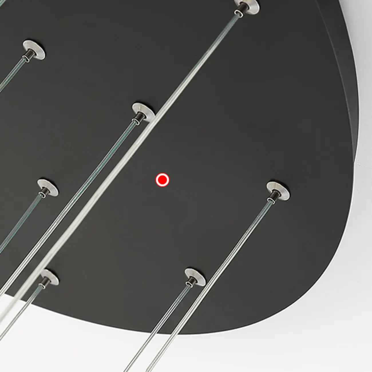 Suspension LED dorée personnalisable pour escalier