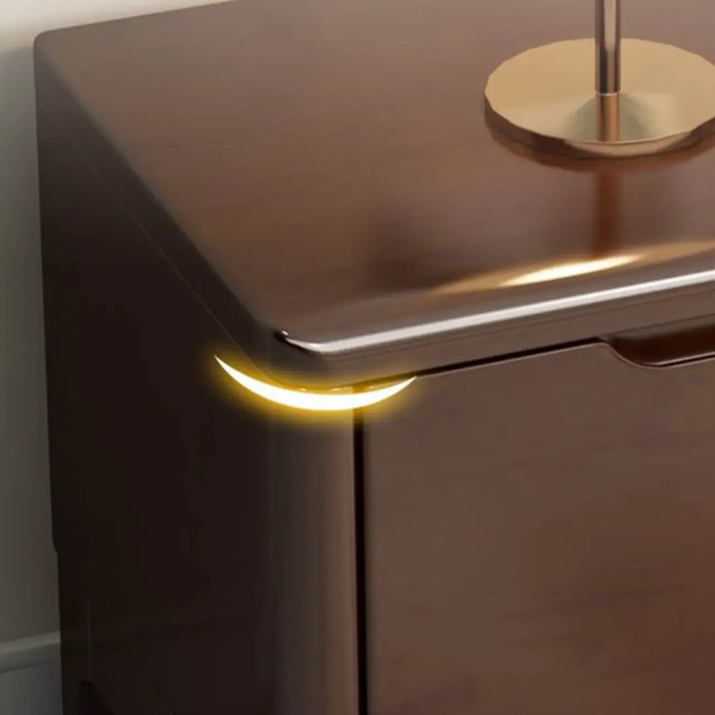 Meuble TV traditionnel en bois d'hévéa avec rangement pour salon