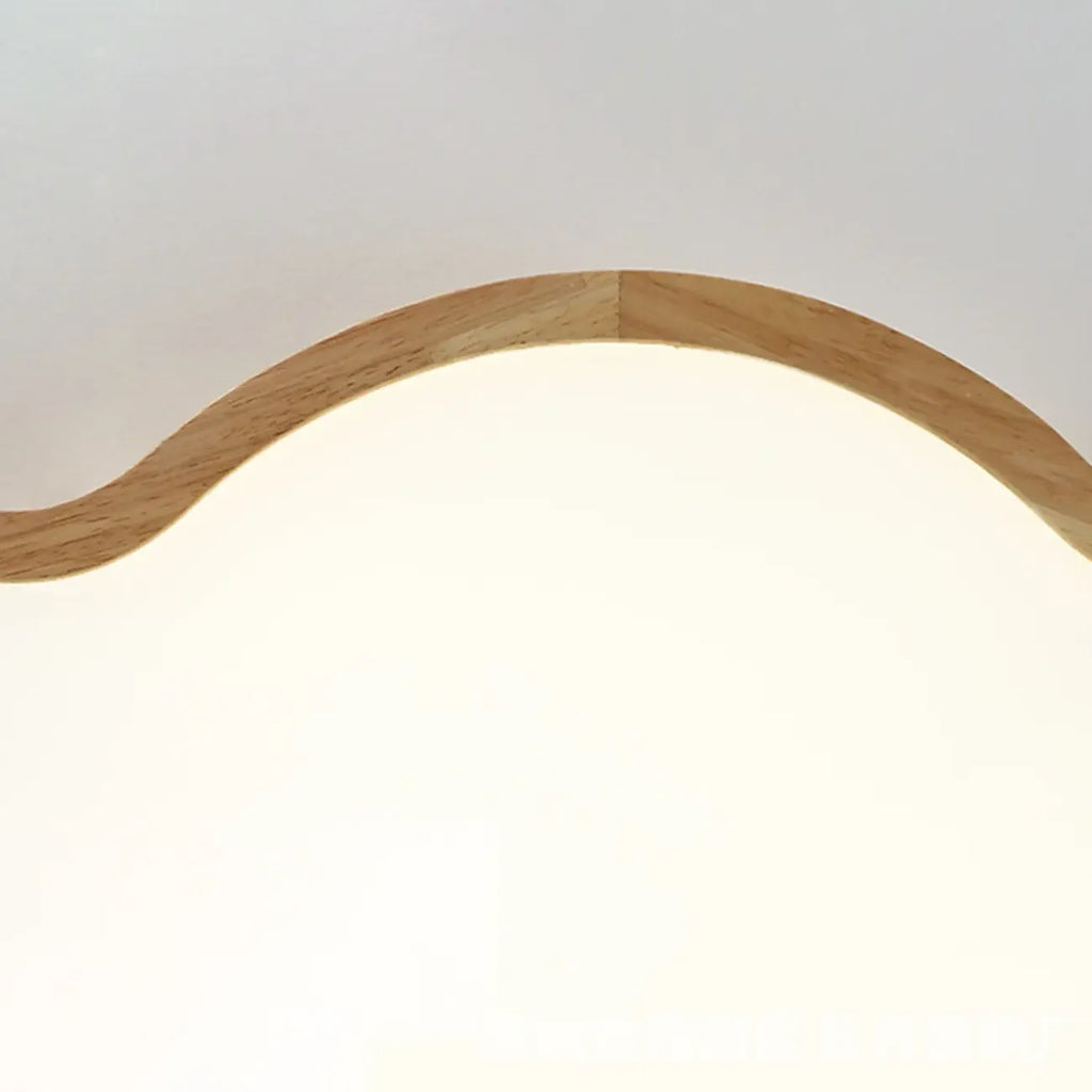 Plafonnier élégant en forme d'étoile avec finition naturelle pour chambre à coucher