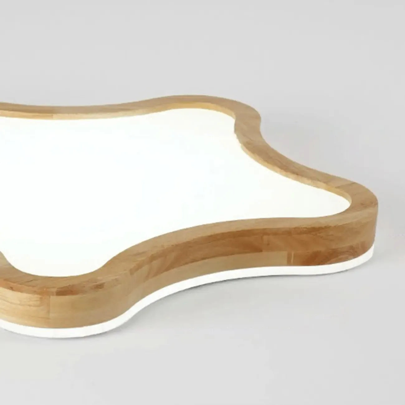 Plafonnier élégant en forme d'étoile avec finition naturelle pour chambre à coucher