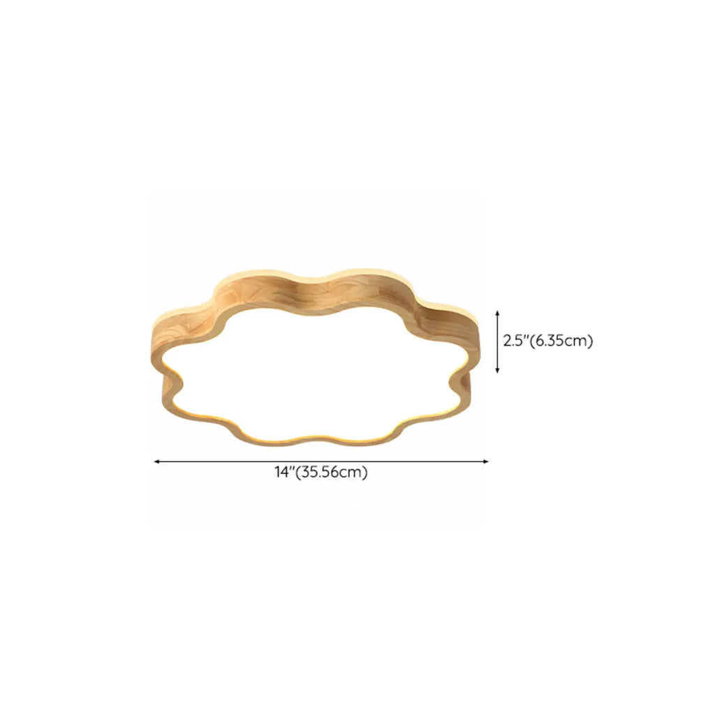 Plafonnier élégant en forme d'étoile avec finition naturelle pour chambre à coucher