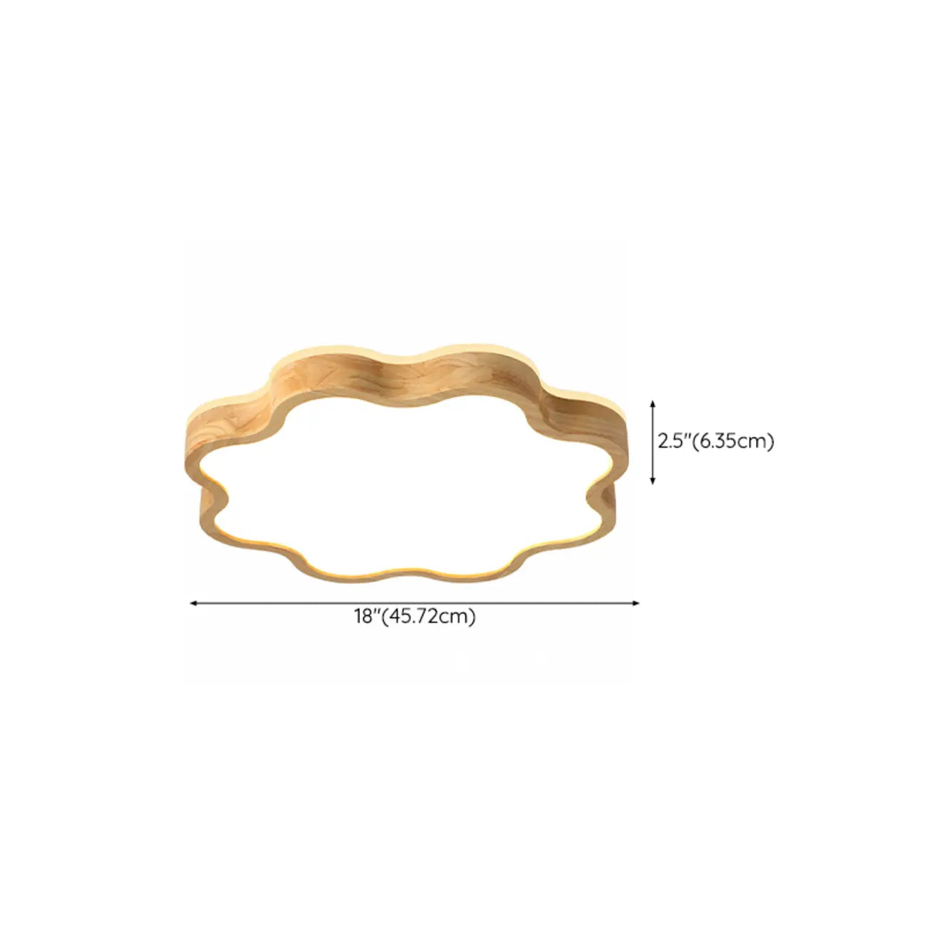 Plafonnier élégant en forme d'étoile avec finition naturelle pour chambre à coucher