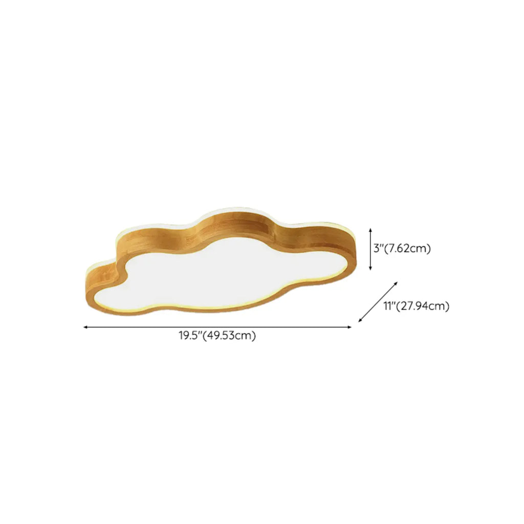 Plafonnier élégant en forme d'étoile avec finition naturelle pour chambre à coucher