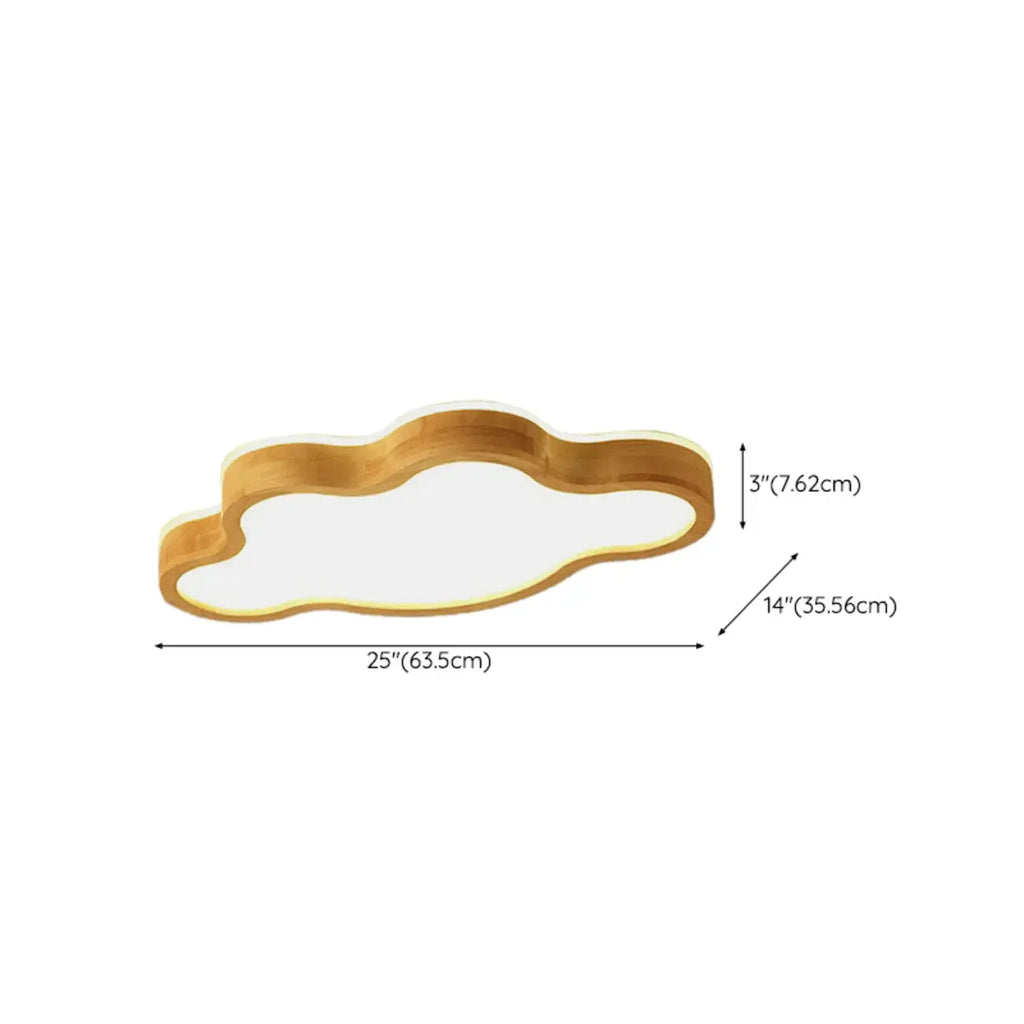 Plafonnier élégant en forme d'étoile avec finition naturelle pour chambre à coucher