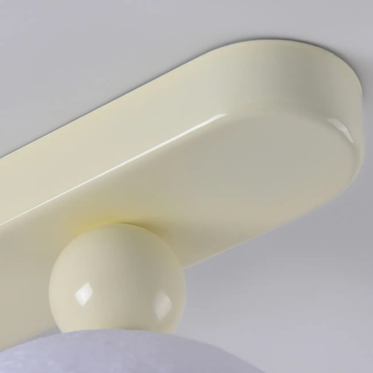 Plafonnier semi-encastré élégant en forme de citrouille avec abat-jour en résine