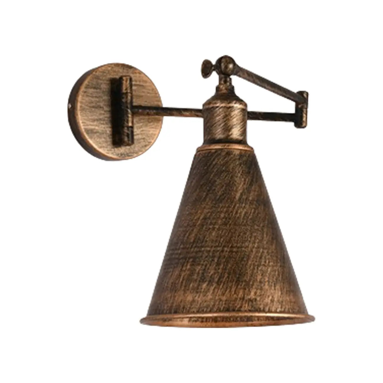 Applique murale industrielle en forme de dôme à bras articulé pour salon