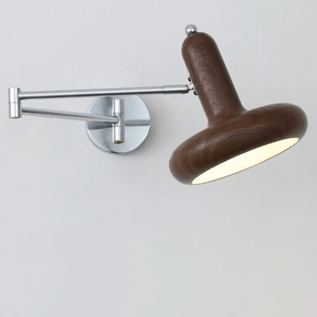 Mini applique murale à bras articulé réglable en fer pour usage de chevet