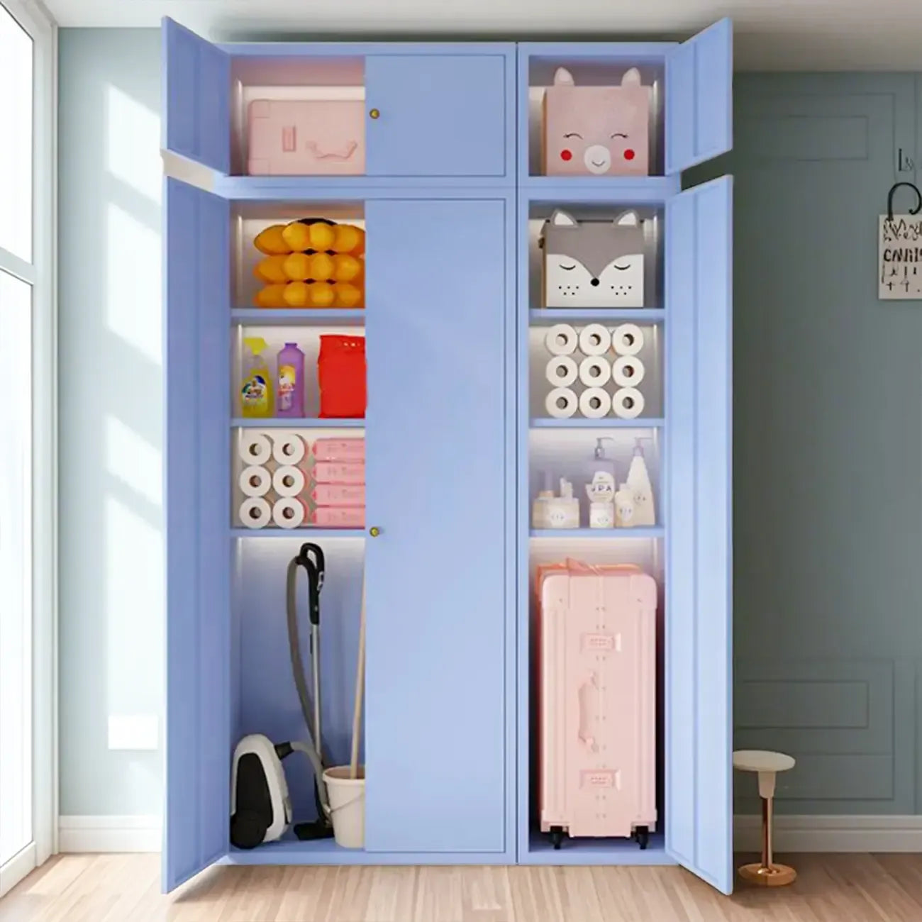 Meuble d'appoint rectangulaire blanc pour le rangement de la maison, style moderne