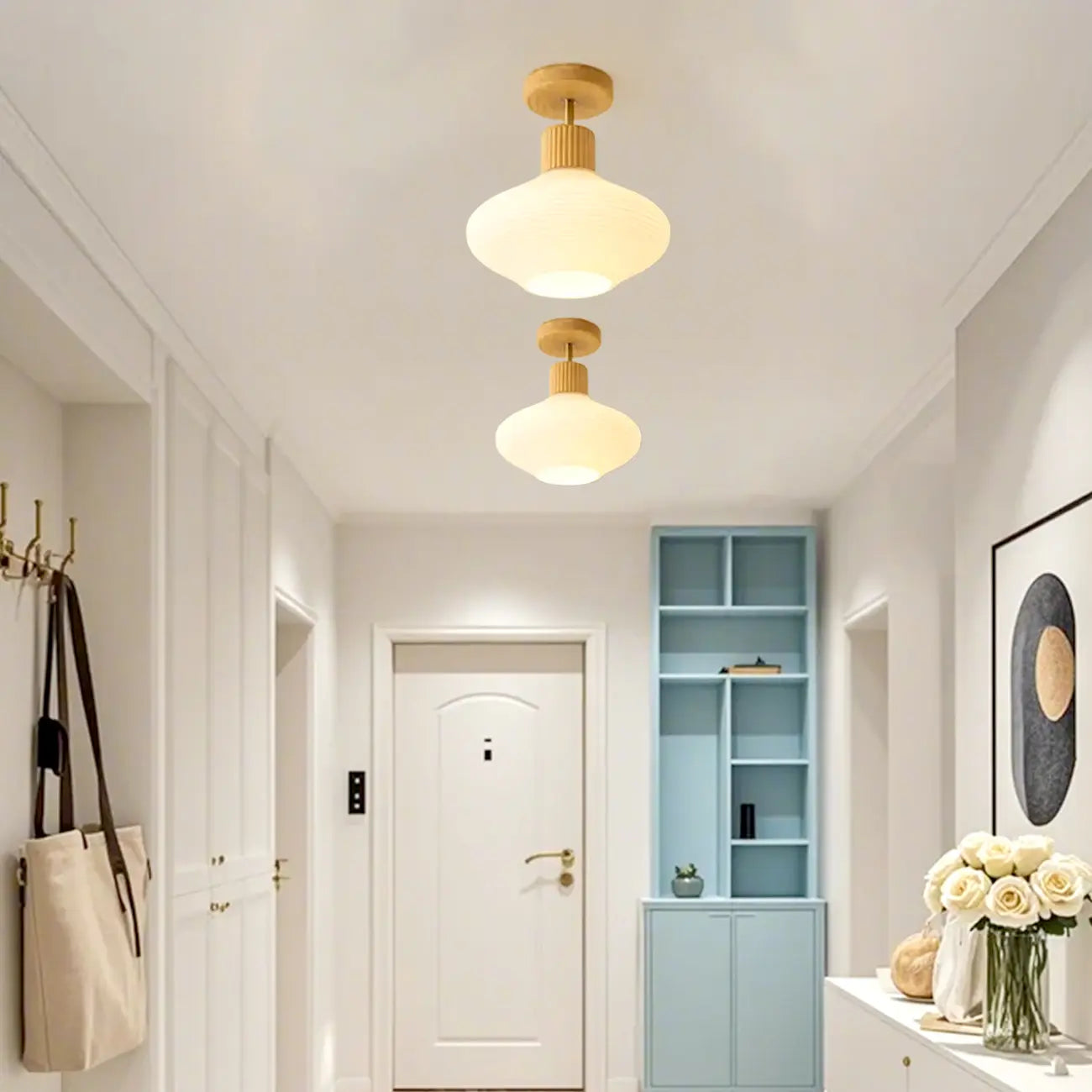 Plafonnier semi-encastré moderne de 5 à 9 pouces pour salon