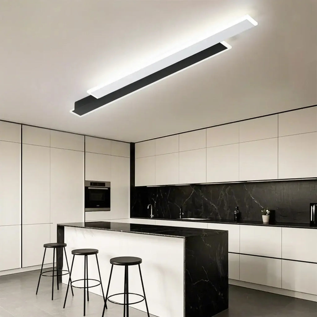 Plafonnier encastré linéaire en acrylique pour salon