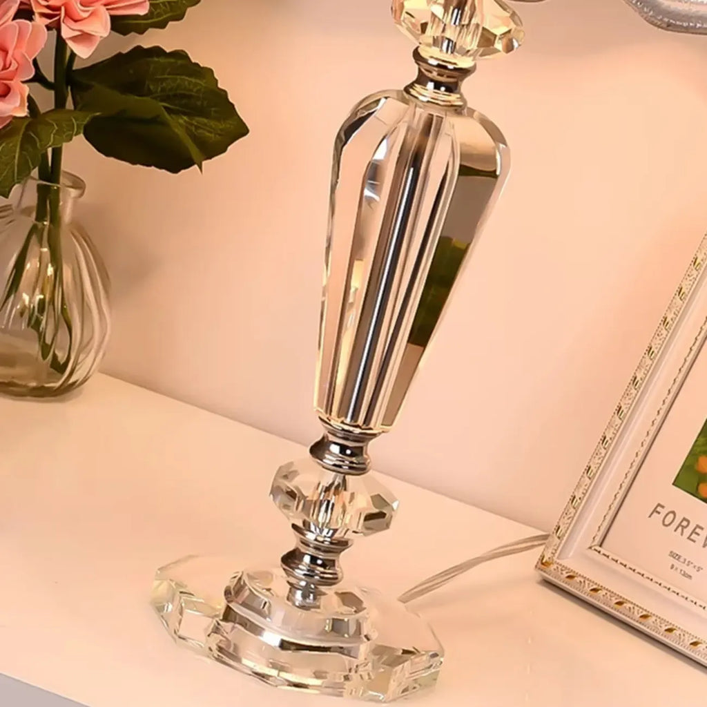 Lampe de table géométrique multicolore en cristal pour éclairage de chevet