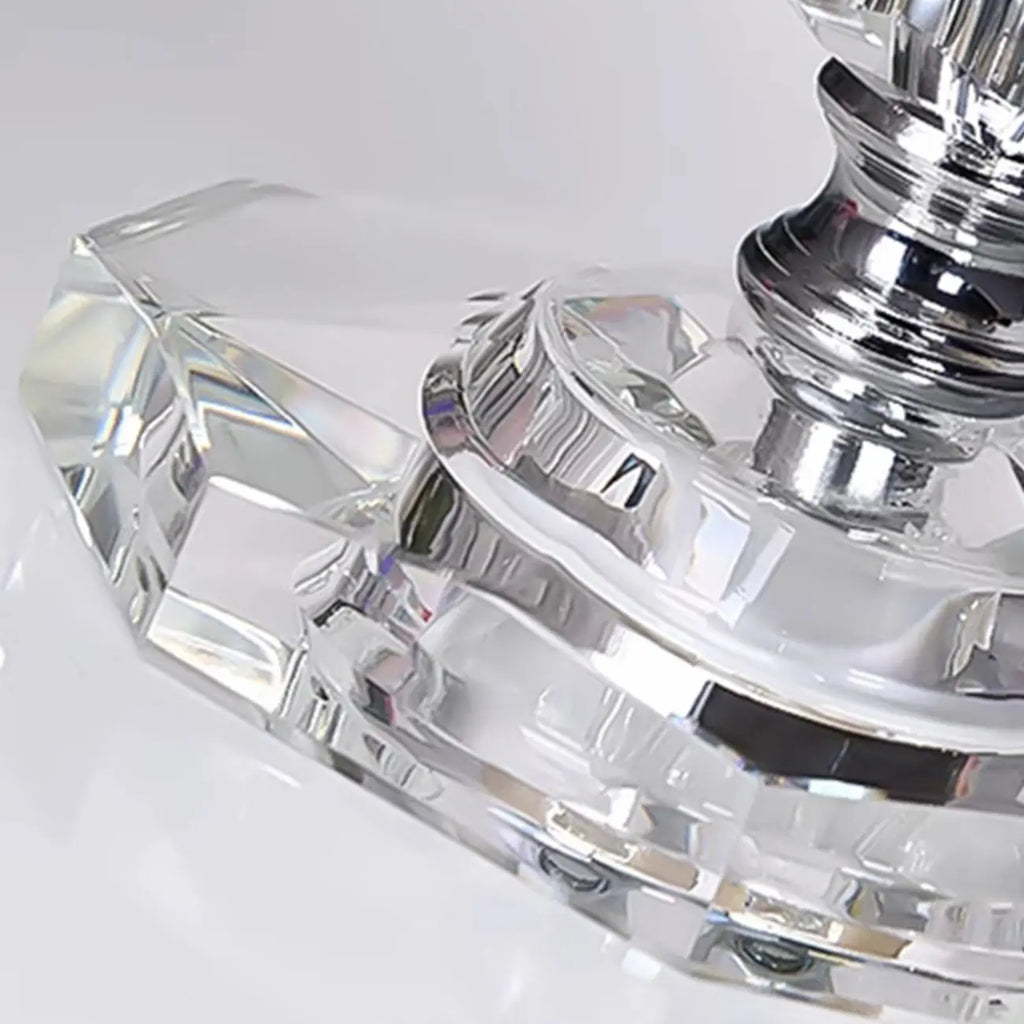 Lampe de table géométrique multicolore en cristal pour éclairage de chevet