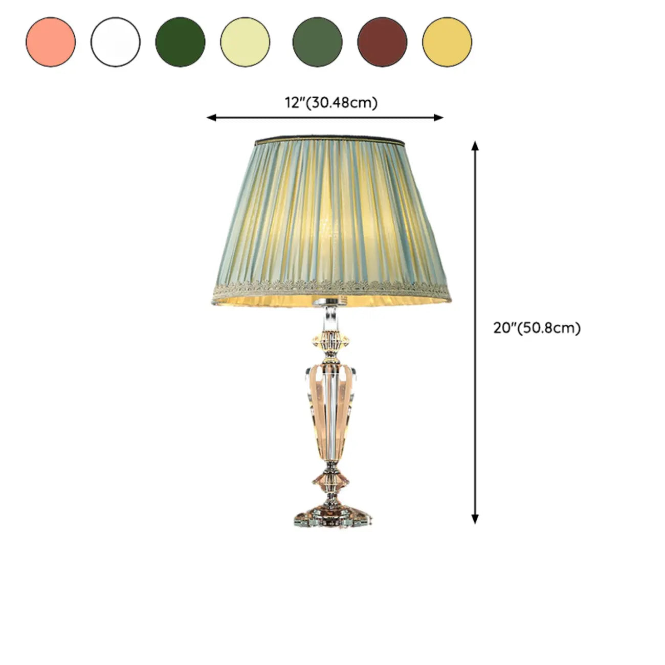 Lampe de table géométrique multicolore en cristal pour éclairage de chevet