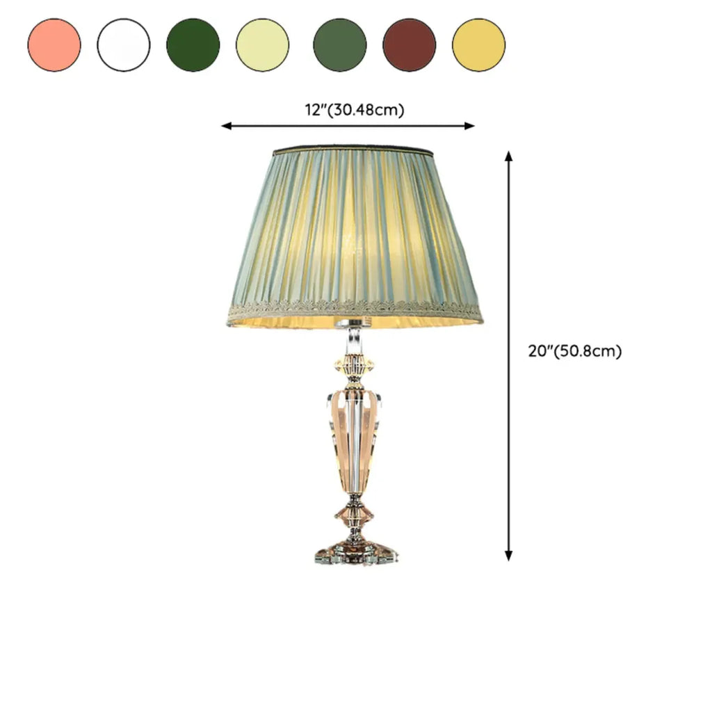 Lampe de table géométrique multicolore en cristal pour éclairage de chevet