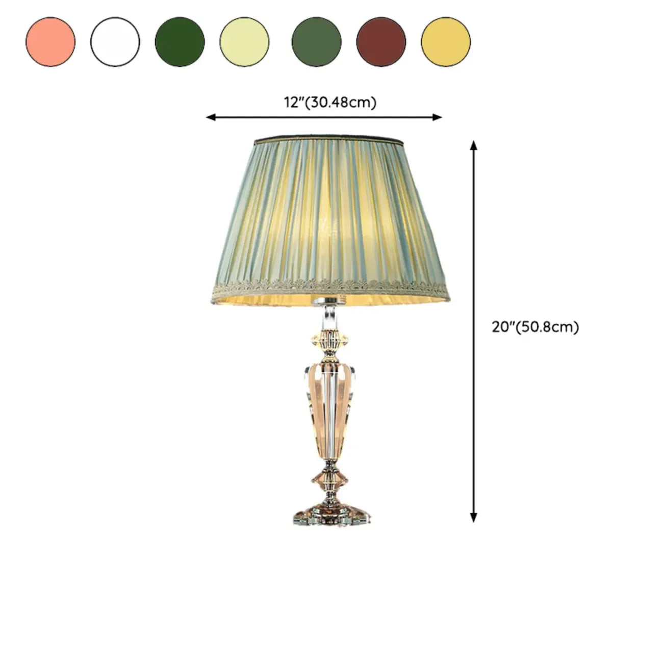 Lampe de table géométrique multicolore en cristal pour éclairage de chevet