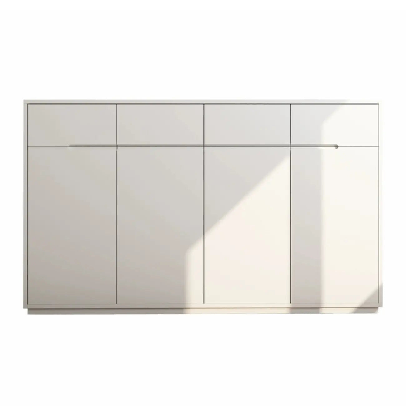 Meuble à chaussures tendance en bois blanc pour entrée