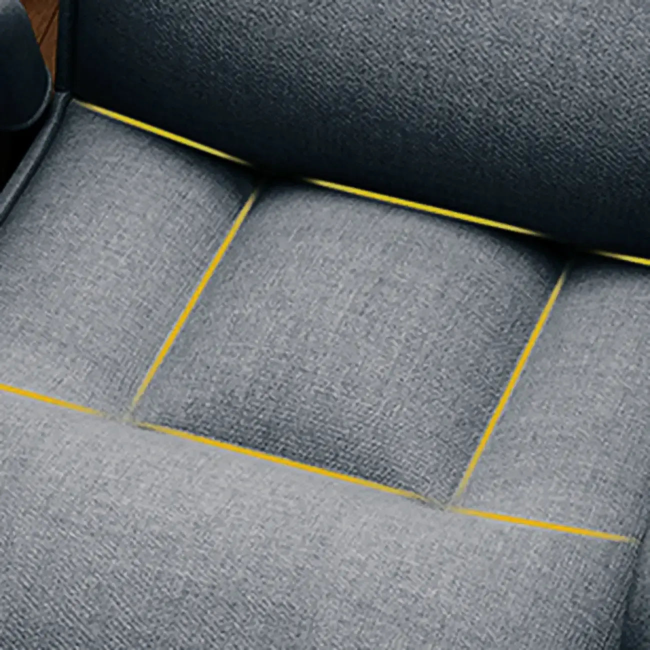 Chaise de bureau moderne grise rembourrée à 4 pieds