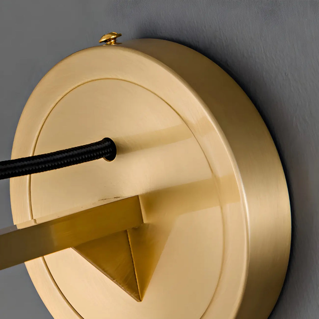 Applique murale cylindrique suspendue moderne en pierre avec éclairage LED pour chambre à coucher